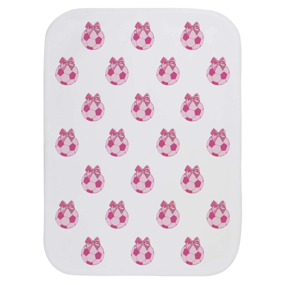 'Pink Football' Baby Burp / Wash Cloth - Soft Absorbent Towel for Feeding, Bathing, Newborns and Baby Gifts (BC00035034)