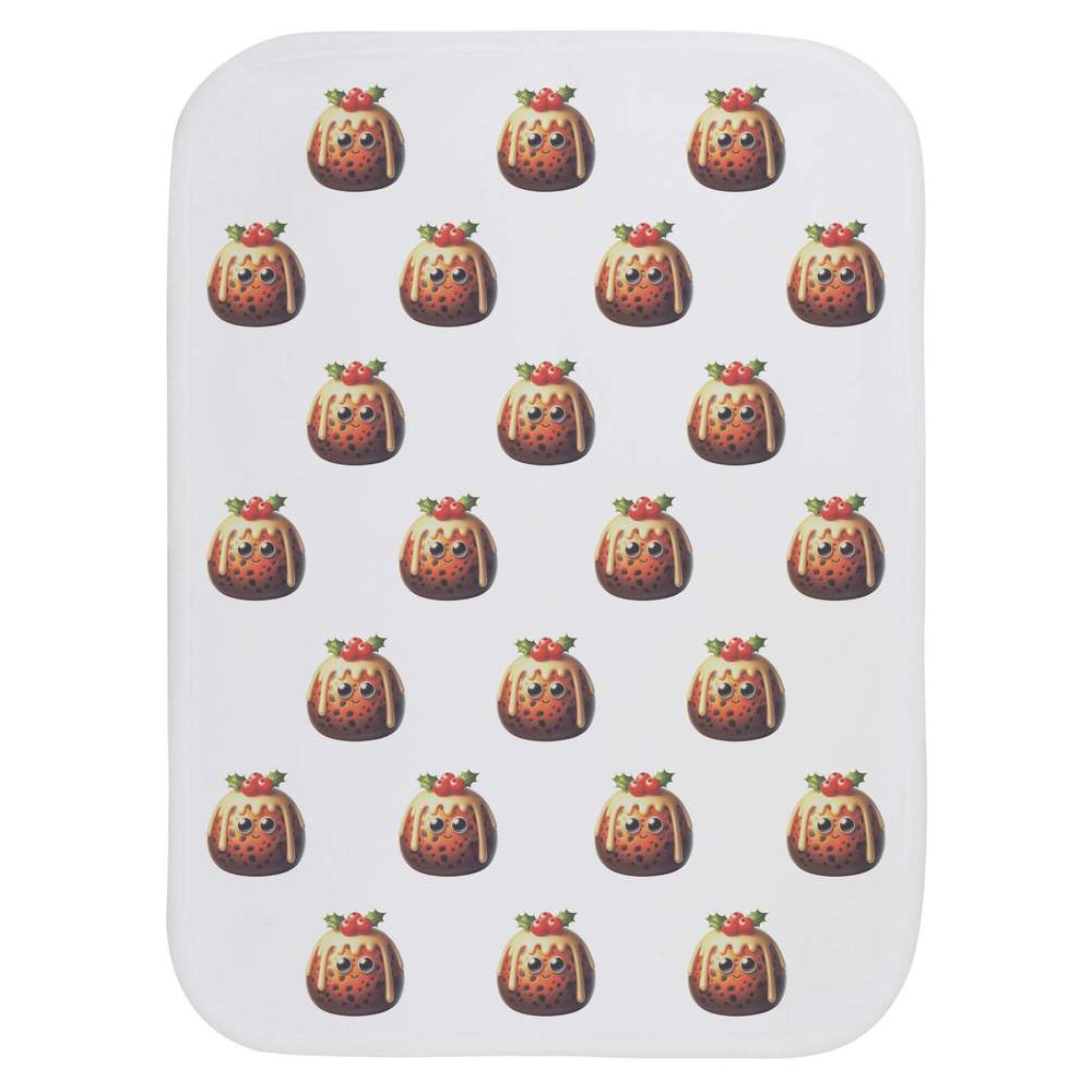 'Funny Christmas Pudding' Baby Burp / Wash Cloth (BC00035298)