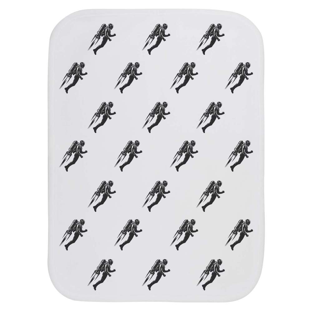 'Jet Pack Man Flying' Baby Burp / Wash Cloth (BC00036049)