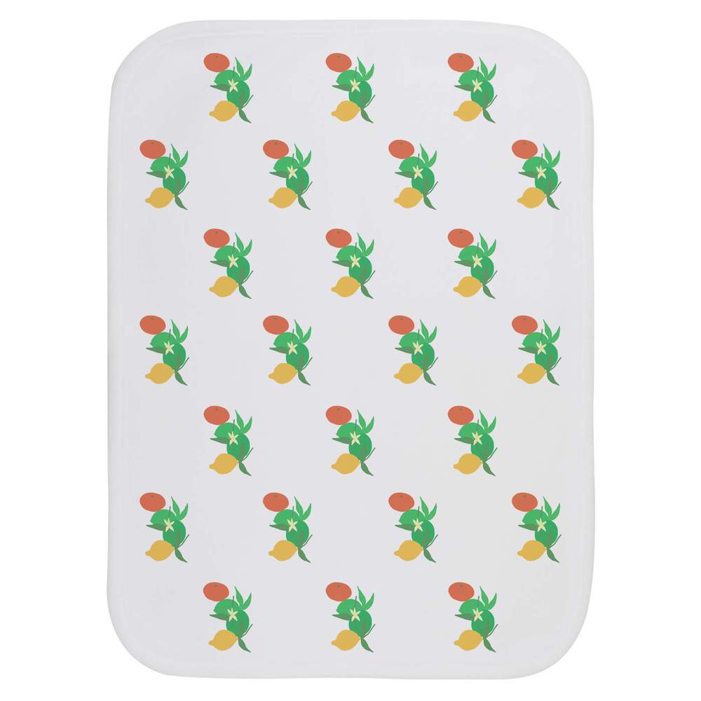 'Summer Citrus Fruits' Baby Burp / Wash Cloth - Soft Absorbent Towel for Feeding, Bathing, Newborns and Baby Gifts (BC00036086)