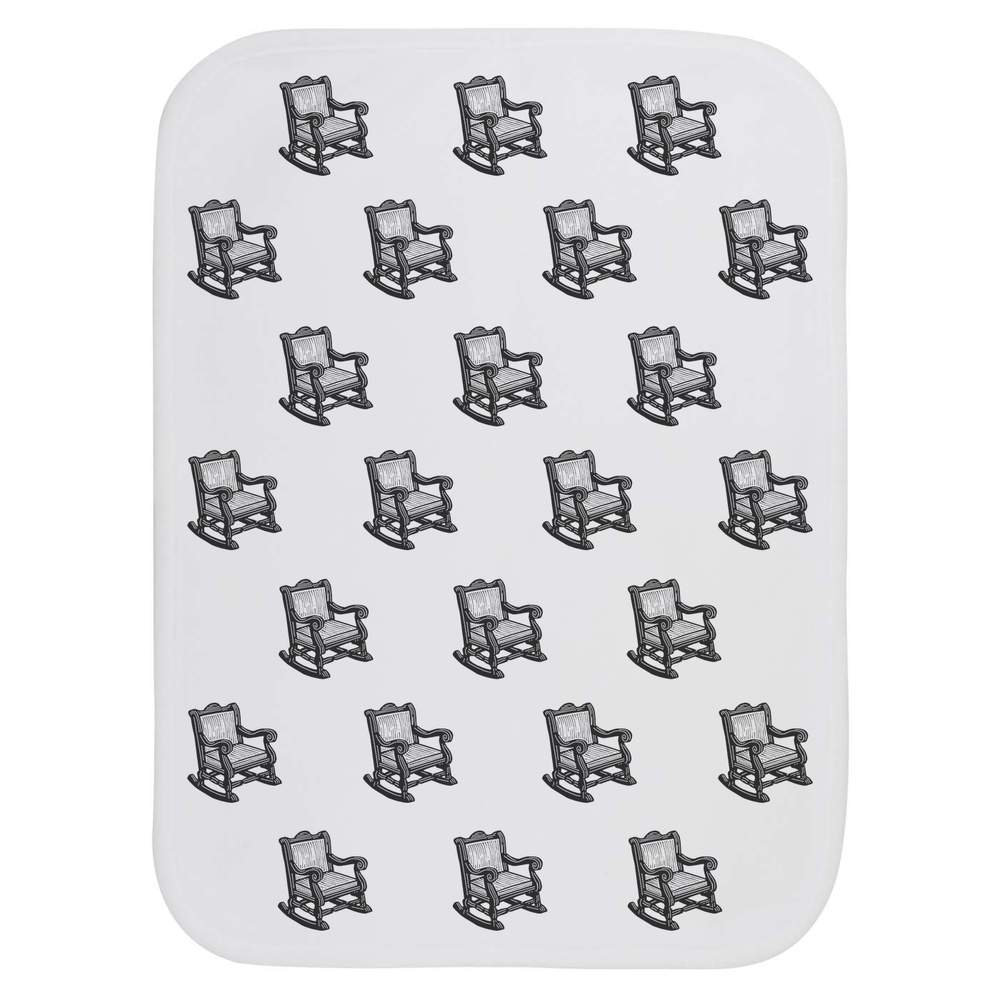 'Vintage Rocking Chair' Baby Burp / Wash Cloth (BC00036285)