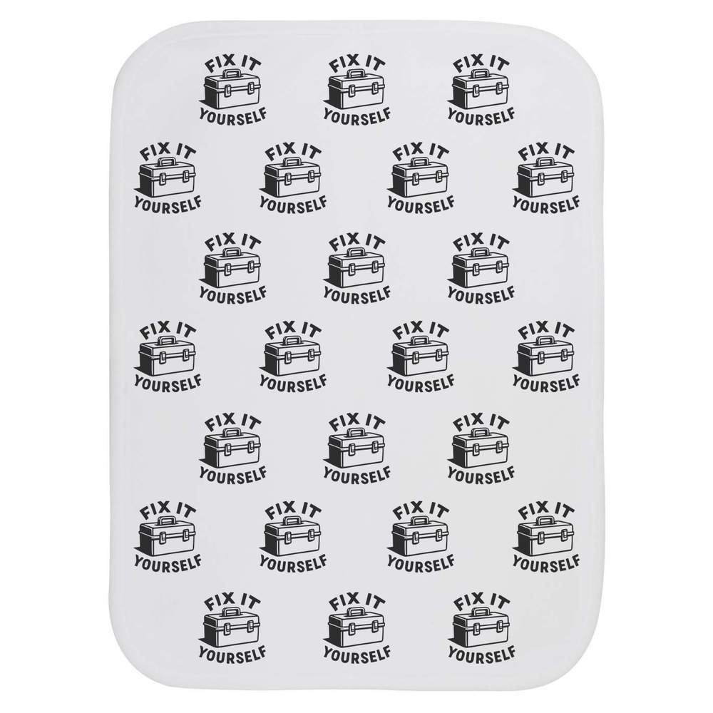 'Fix It Yourself Tool Box' Baby Burp / Wash Cloth - Soft Absorbent Towel for Feeding, Bathing, Newborns and Baby Gifts (BC00036515)