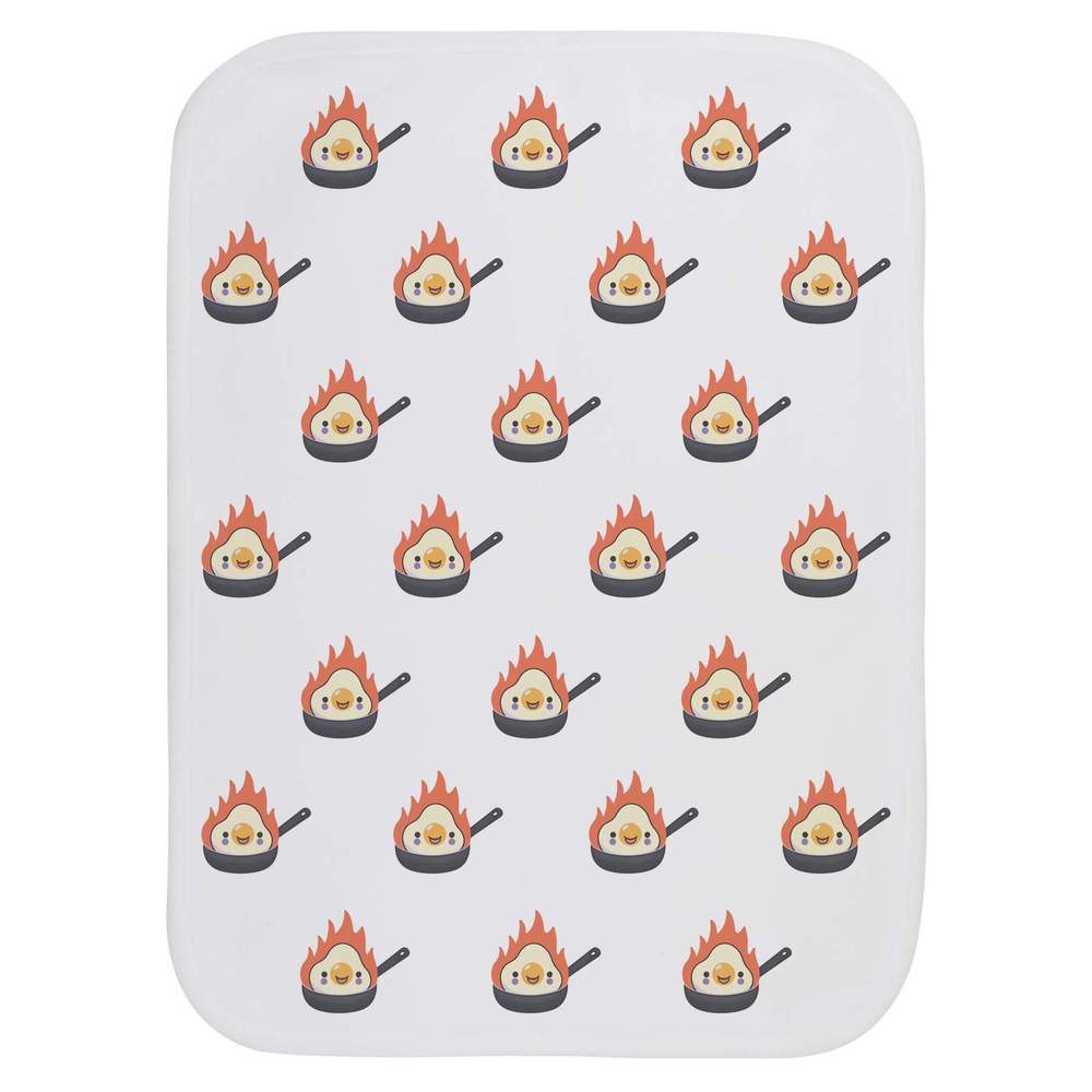 'Frying Pan with Egg' Baby Burp / Wash Cloth - Soft Absorbent Towel for Feeding, Bathing, Newborns and Baby Gifts (BC00037032)