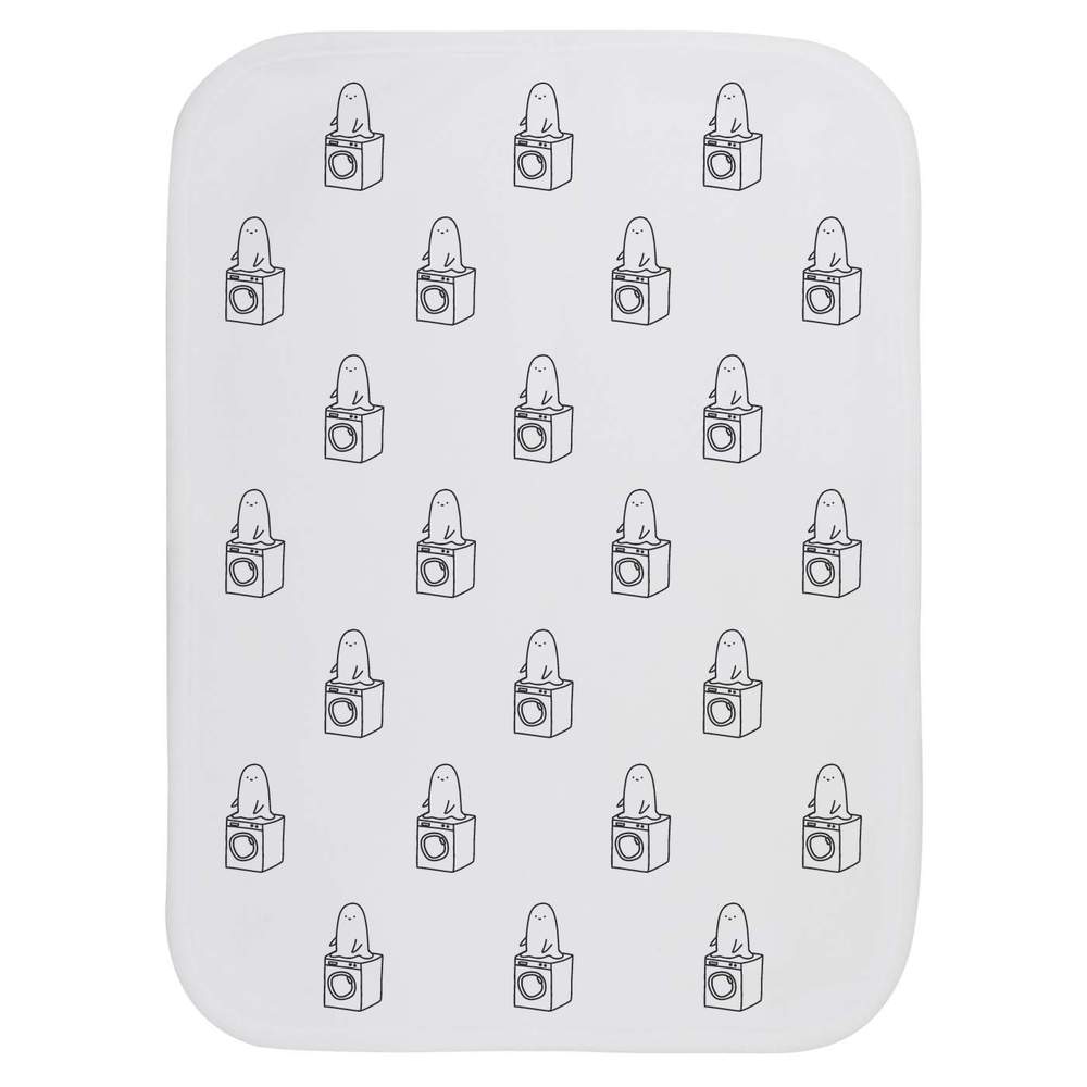'Washing Machine Ghost' Baby Burp / Wash Cloth - Soft Absorbent Towel for Feeding, Bathing, Newborns and Baby Gifts (BC00037344)