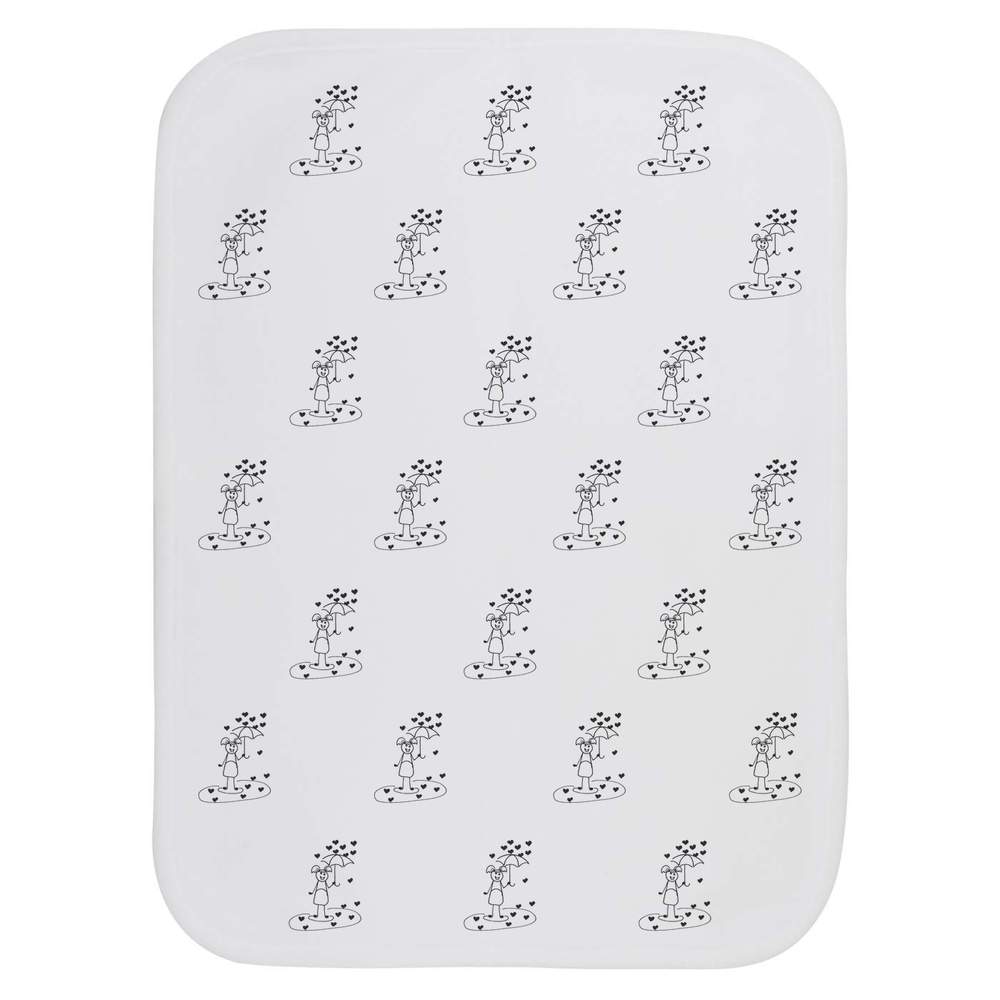 'mom love' Baby Burp / Wash Cloth - Soft Absorbent Towel for Feeding, Bathing, Newborns and Baby Gifts (BC00038039)