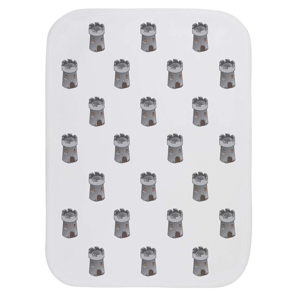 'Ancient Tower' Baby Burp / Wash Cloth - Soft Absorbent Towel for Feeding, Bathing, Newborns and Baby Gifts (BC00038174)