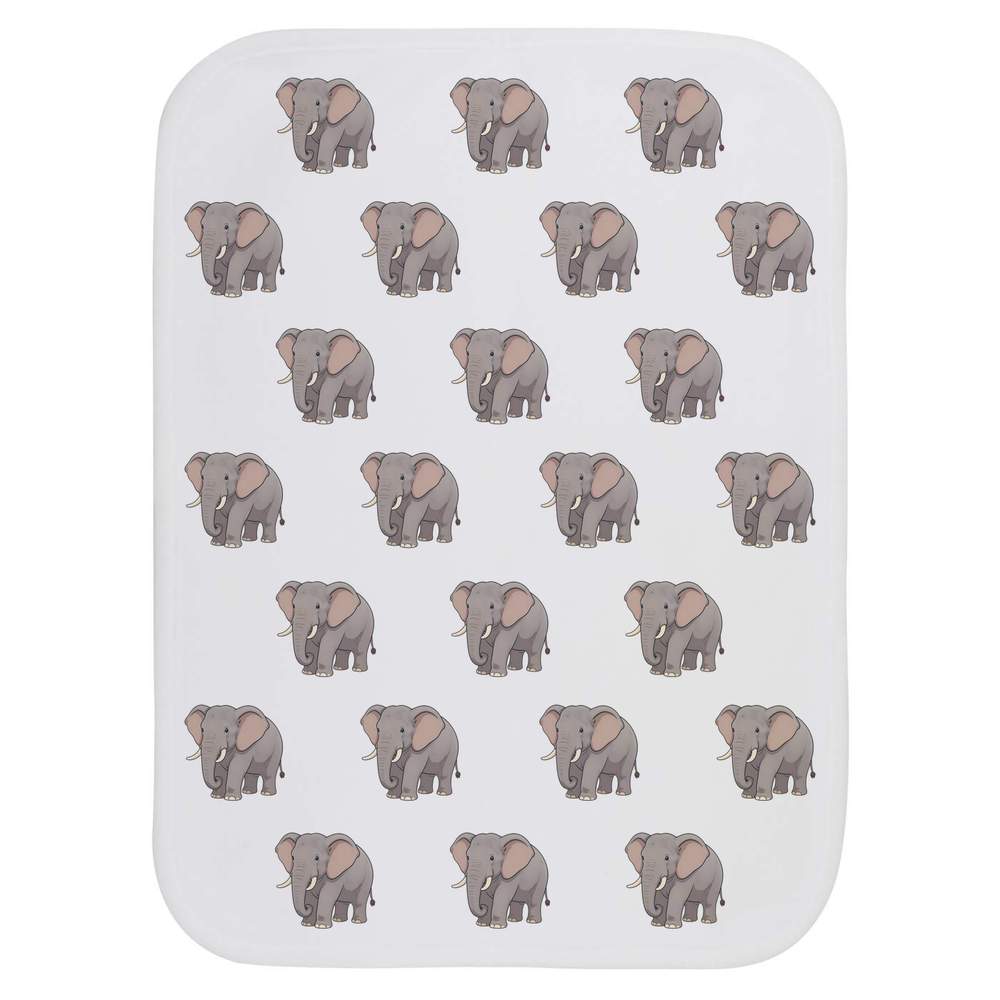 'Grey Elephant' Baby Burp / Wash Cloth - Soft Absorbent Towel for Feeding, Bathing, Newborns and Baby Gifts (BC00038427)