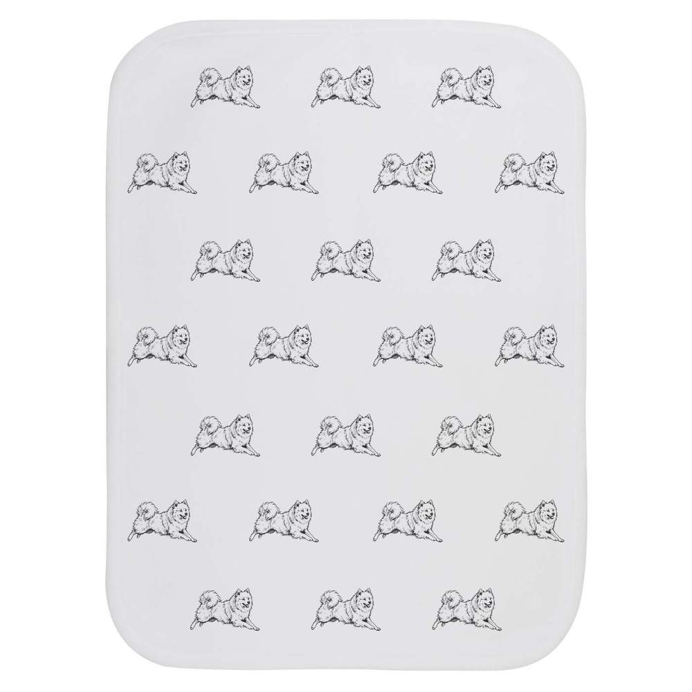 'Beautiful Spitz Dog' Baby Burp / Wash Cloth - Soft Absorbent Towel for Feeding, Bathing, Newborns and Baby Gifts (BC00038527)