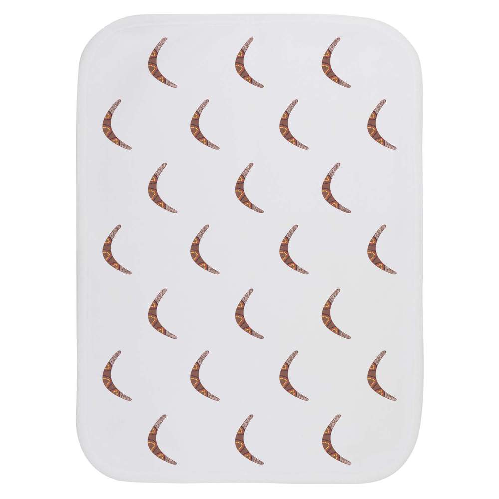 'Decorative Boomerang' Baby Burp / Wash Cloth - Soft Absorbent Towel for Feeding, Bathing, Newborns and Baby Gifts (BC00038662)