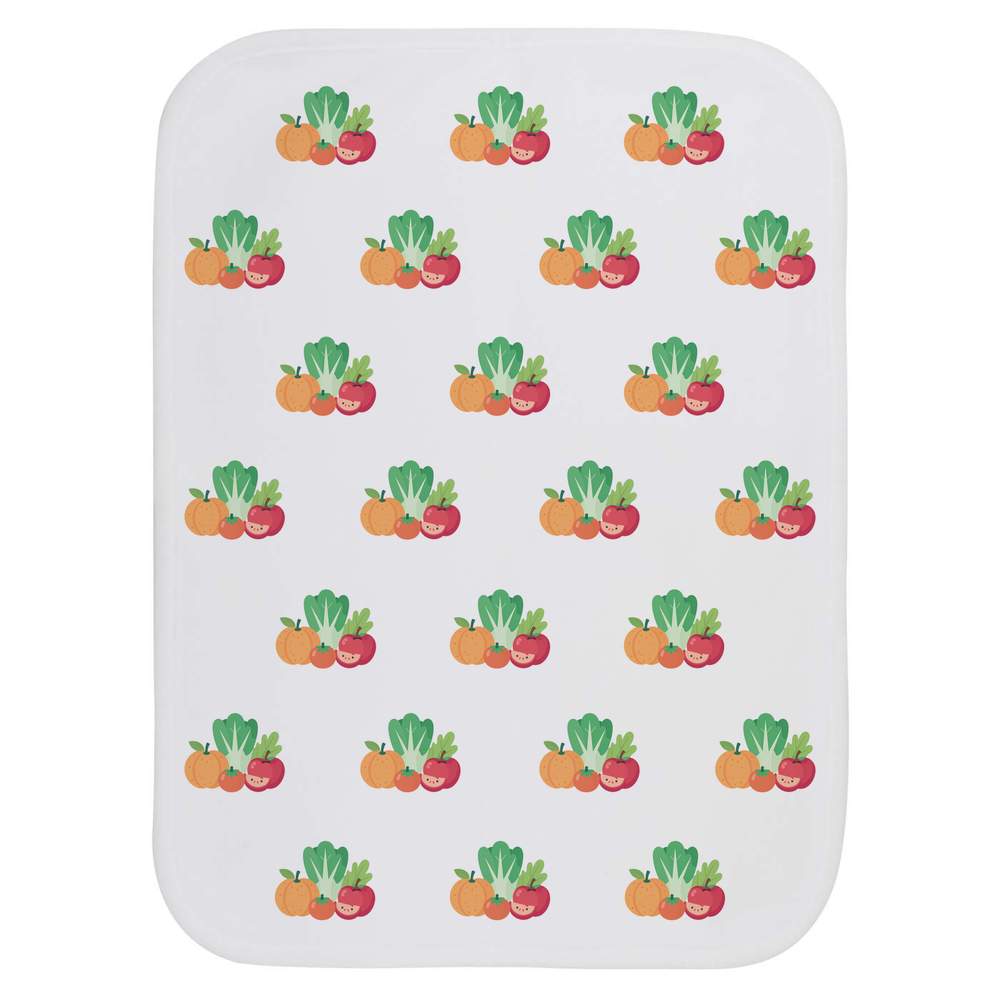 'Fruit & Veg' Baby Burp / Wash Cloth - Soft Absorbent Towel for Feeding, Bathing, Newborns and Baby Gifts (BC00038707)
