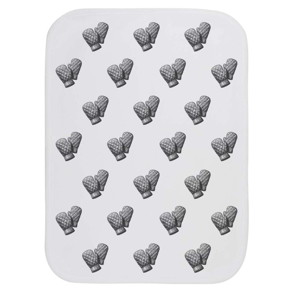 'Quilted Oven Mitts' Baby Burp / Wash Cloth - Soft Absorbent Towel for Feeding, Bathing, Newborns and Baby Gifts (BC00039083)