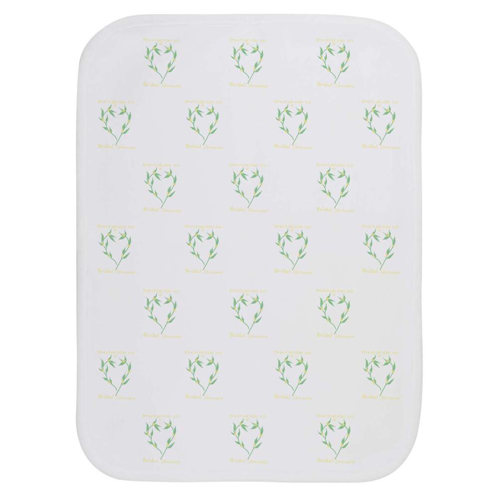 'Bridal Shower Invitation' Baby Burp / Wash Cloth - Soft Absorbent Towel for Feeding, Bathing, Newborns and Baby Gifts (BC00039437)