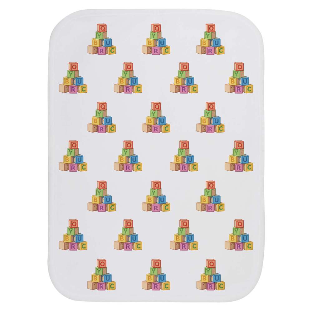 'Alphabet Blocks' Baby Burp / Wash Cloth (BC00040350)