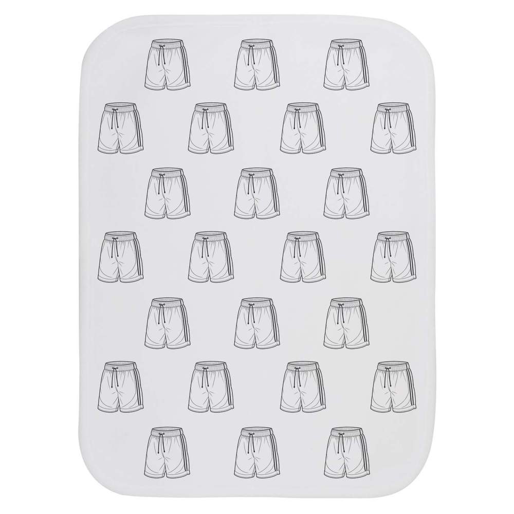 'Basketball Shorts' Baby Burp / Wash Cloth - Soft Absorbent Towel for Feeding, Bathing, Newborns and Baby Gifts (BC00040353)