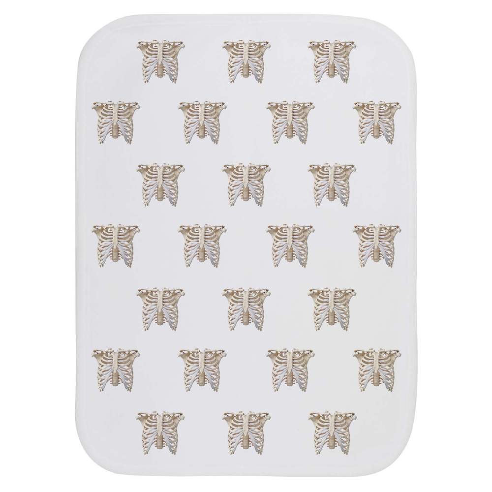 'Human Ribcage' Baby Burp / Wash Cloth - Soft Absorbent Towel for Feeding, Bathing, Newborns and Baby Gifts (BC00040441)