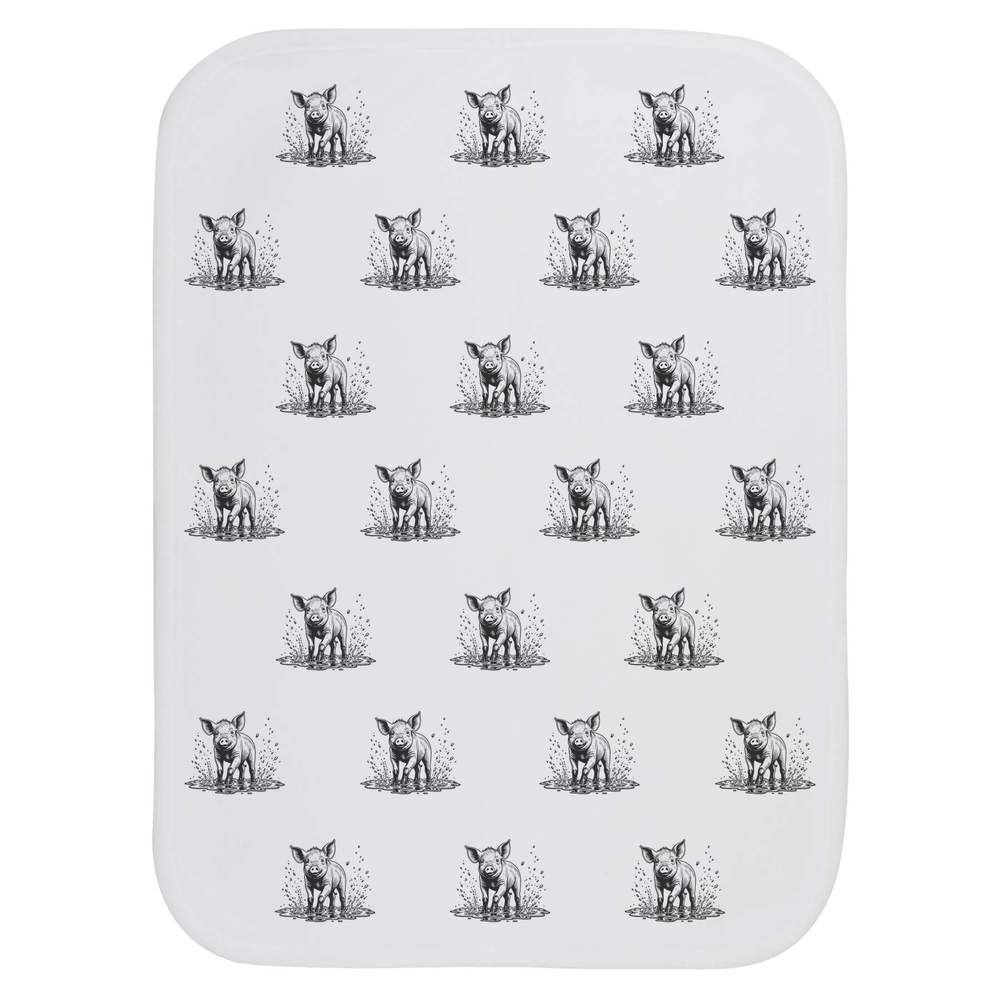 'Pig in Mud' Baby Burp / Wash Cloth (BC00041050)