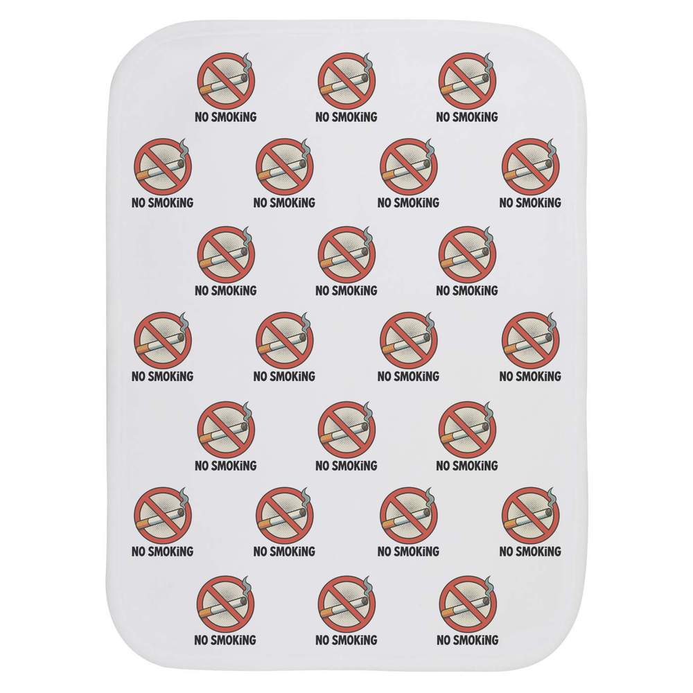 'No Smoking Sign' Baby Burp / Wash Cloth (BC00041713)