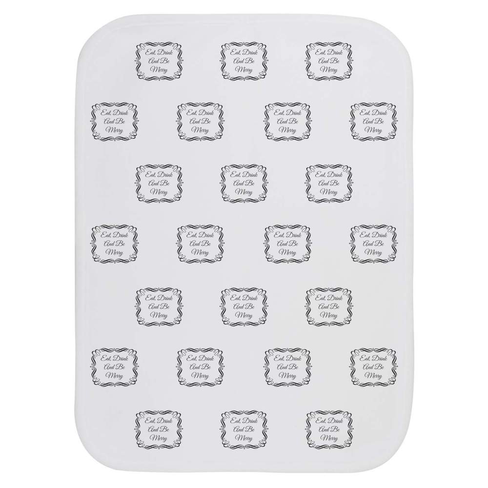 'Eat Drink And Be Merry' Baby Burp / Wash Cloth (BC00041726)