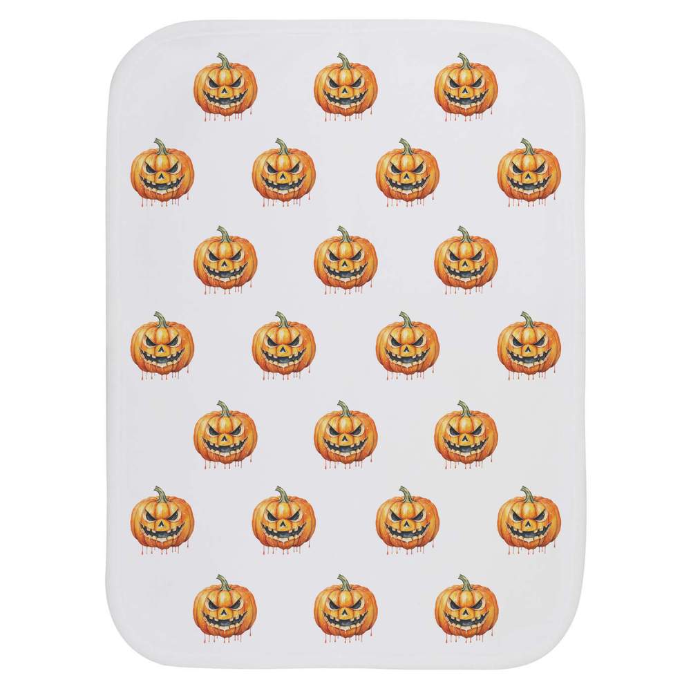 'Evil Pumpkin' Baby Burp / Wash Cloth - Soft Absorbent Towel for Feeding, Bathing, Newborns and Baby Gifts (BC00042228)