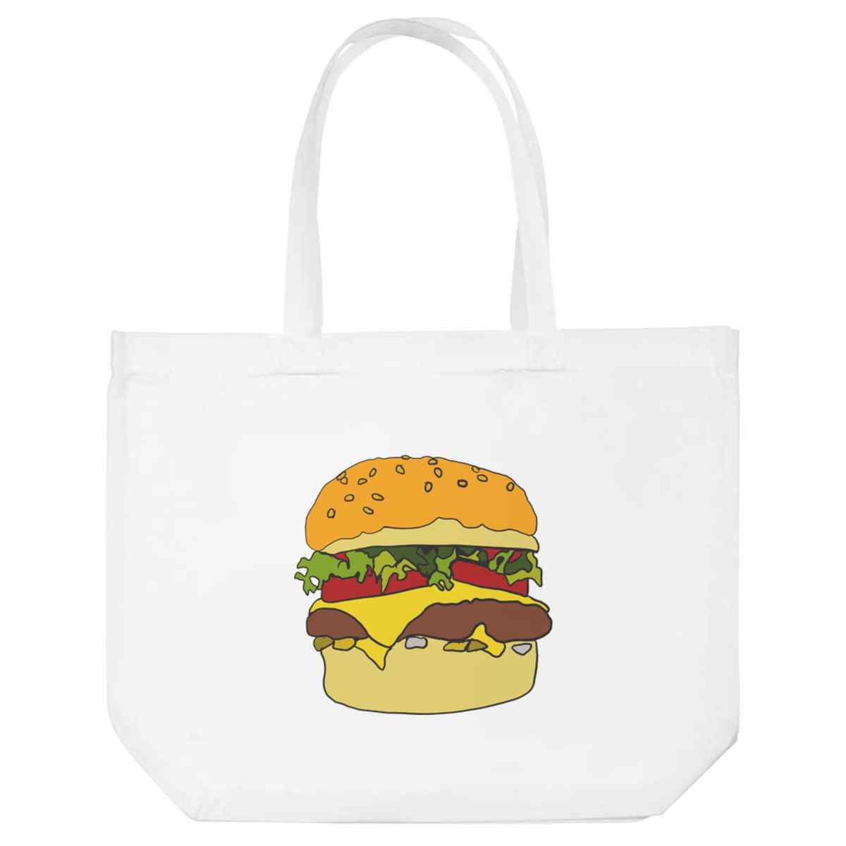'Burger' Tote Shopping Bag For Life (BG00013505)