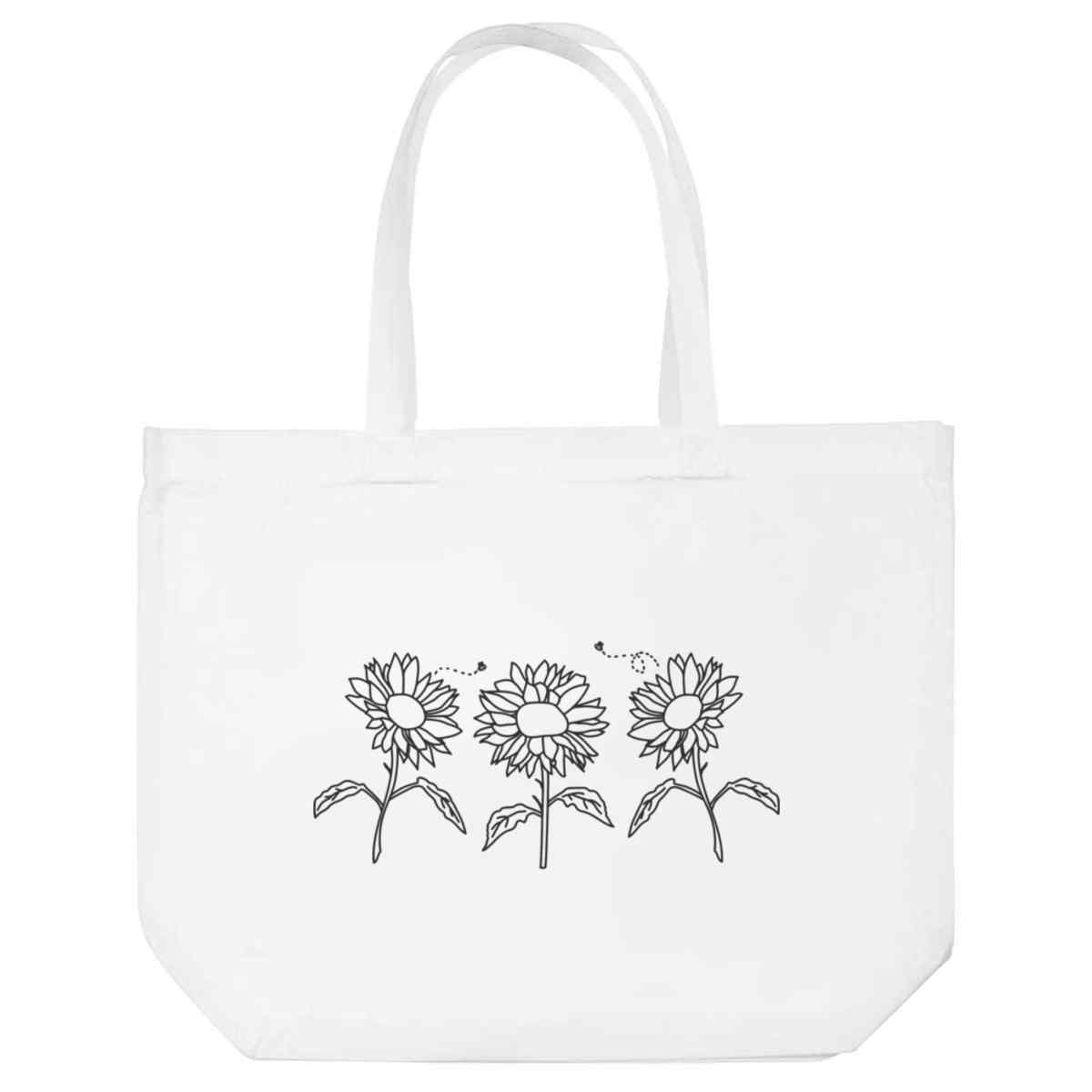 'Sunflowers & Bees' Tote Shopping Bag For Life (BG00053922)