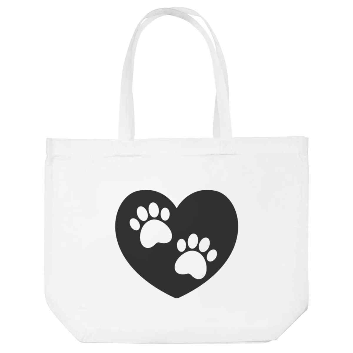 'Pawprint Heart' Tote Shopping Bag For Life (BG00056187)