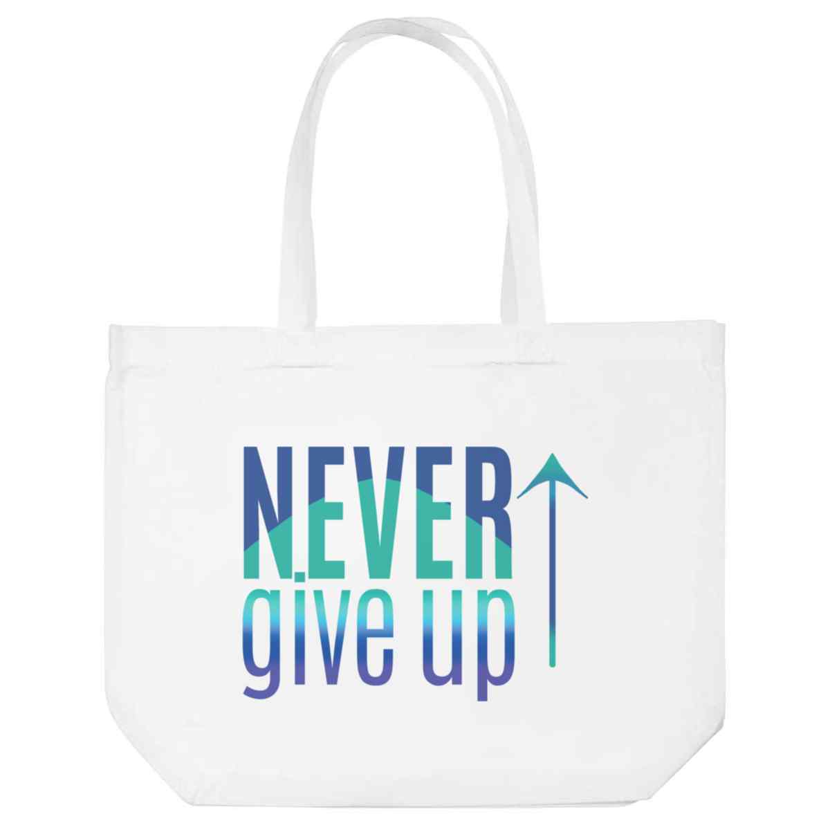 'Never Give Up' Tote Shopping Bag For Life (BG00072234)