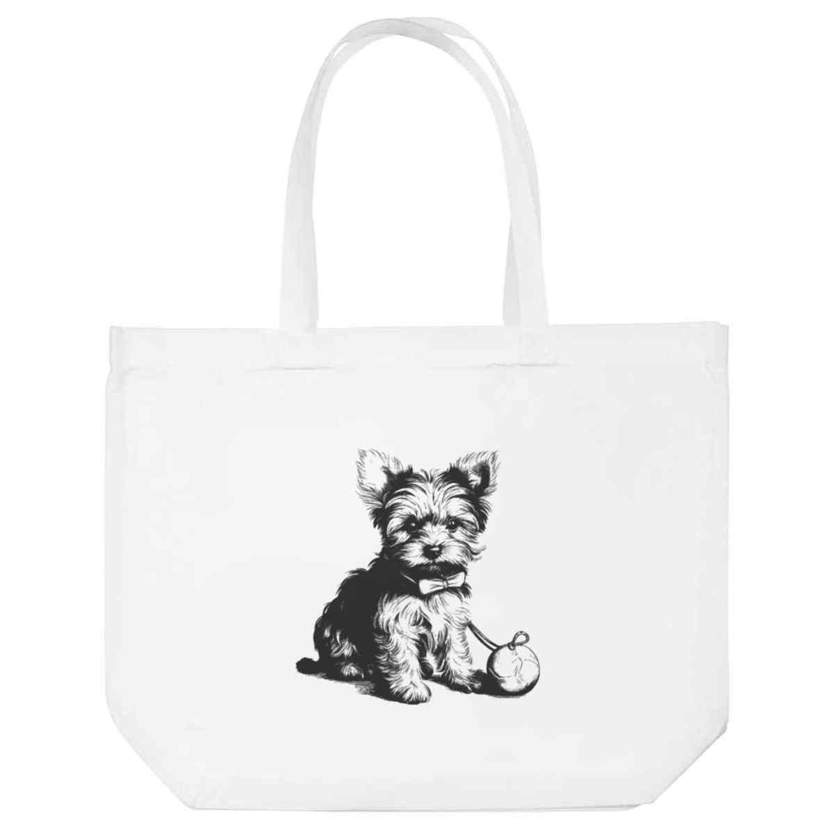 'yorkie puppy with toy' Tote Shopping Bag For Life (BG00073840)