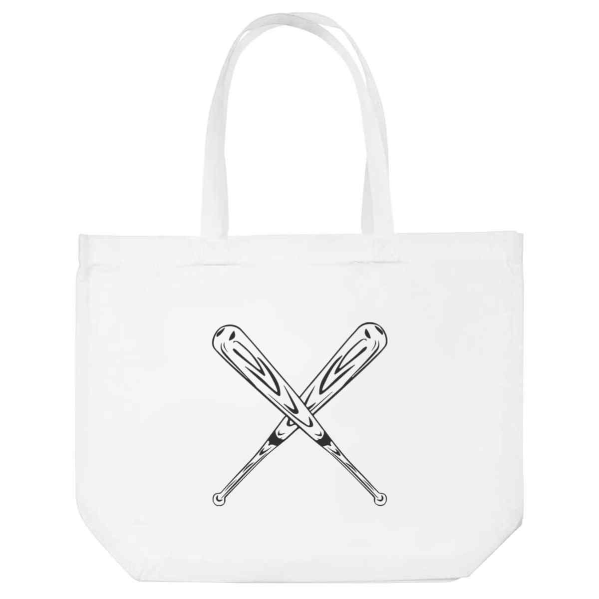 'Crossed Baseball Bats ' Tote Shopping Bag For Life (BG00075872)