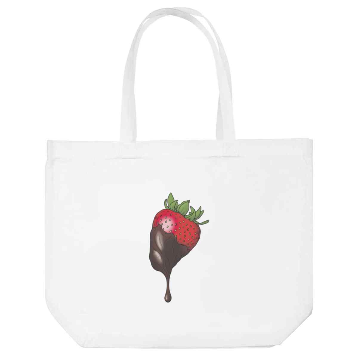 'Chocolate Dipped Strawberry' Tote Shopping Bag For Life (BG00076849)