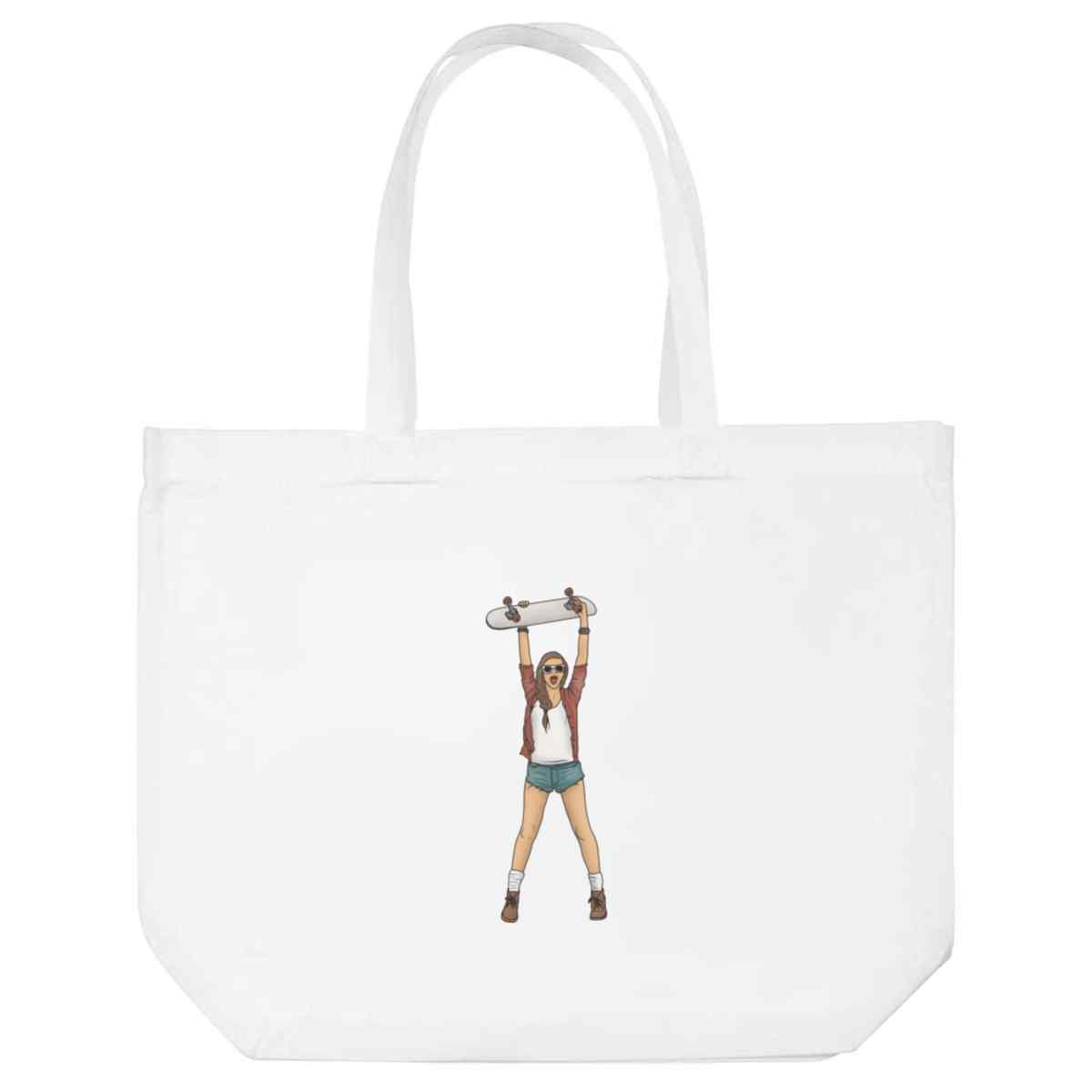 'Skater Girl' Tote Shopping Bag For Life (BG00076944)