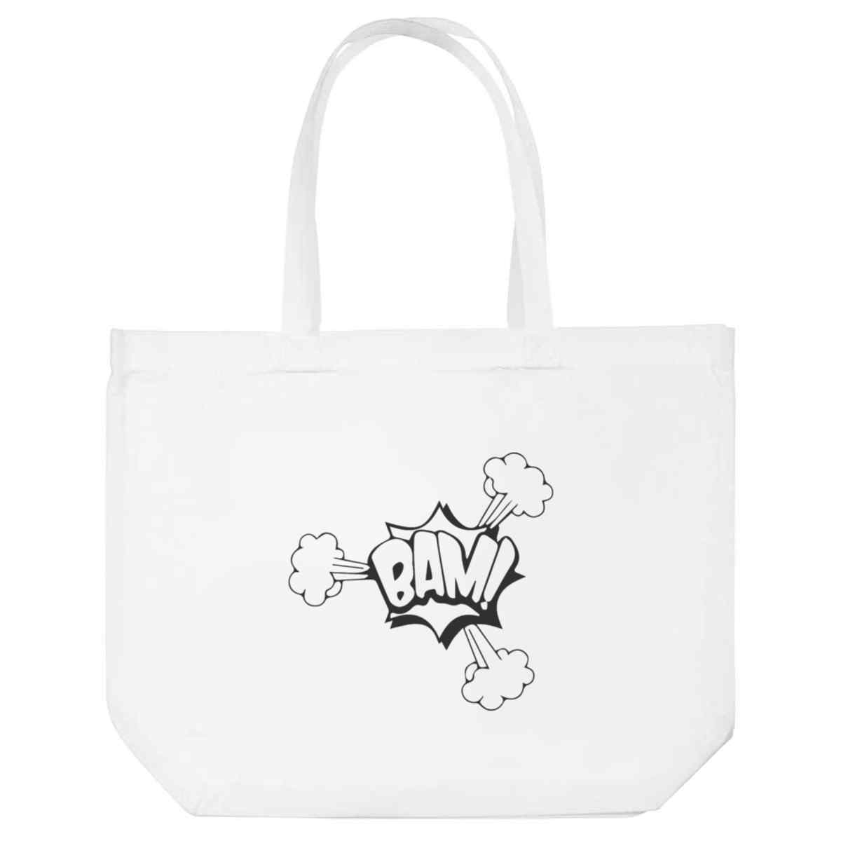 'Bam! Comic Style Action Bubble ' Tote Shopping Bag For Life (BG00077263)
