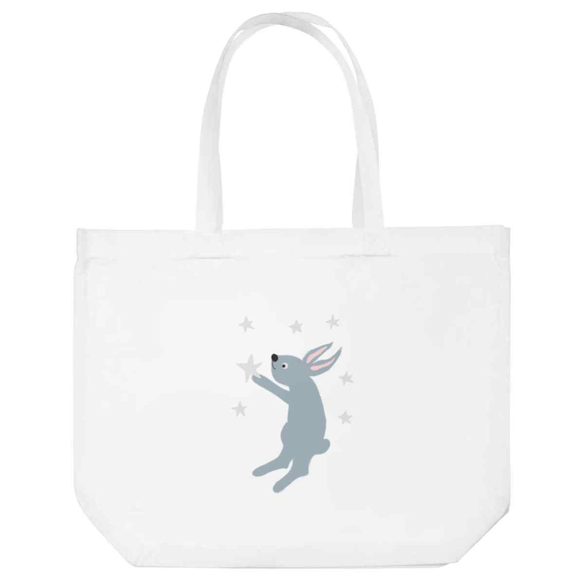 'Rabbit Holding A Star' Tote Shopping Bag For Life (BG00079777)