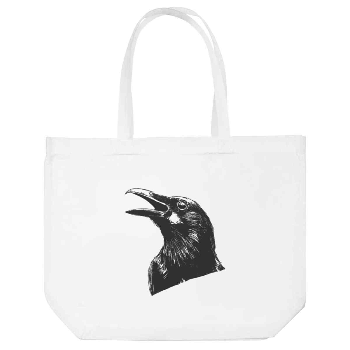 'Crow Cawing' Tote Shopping Bag For Life (BG00082011)