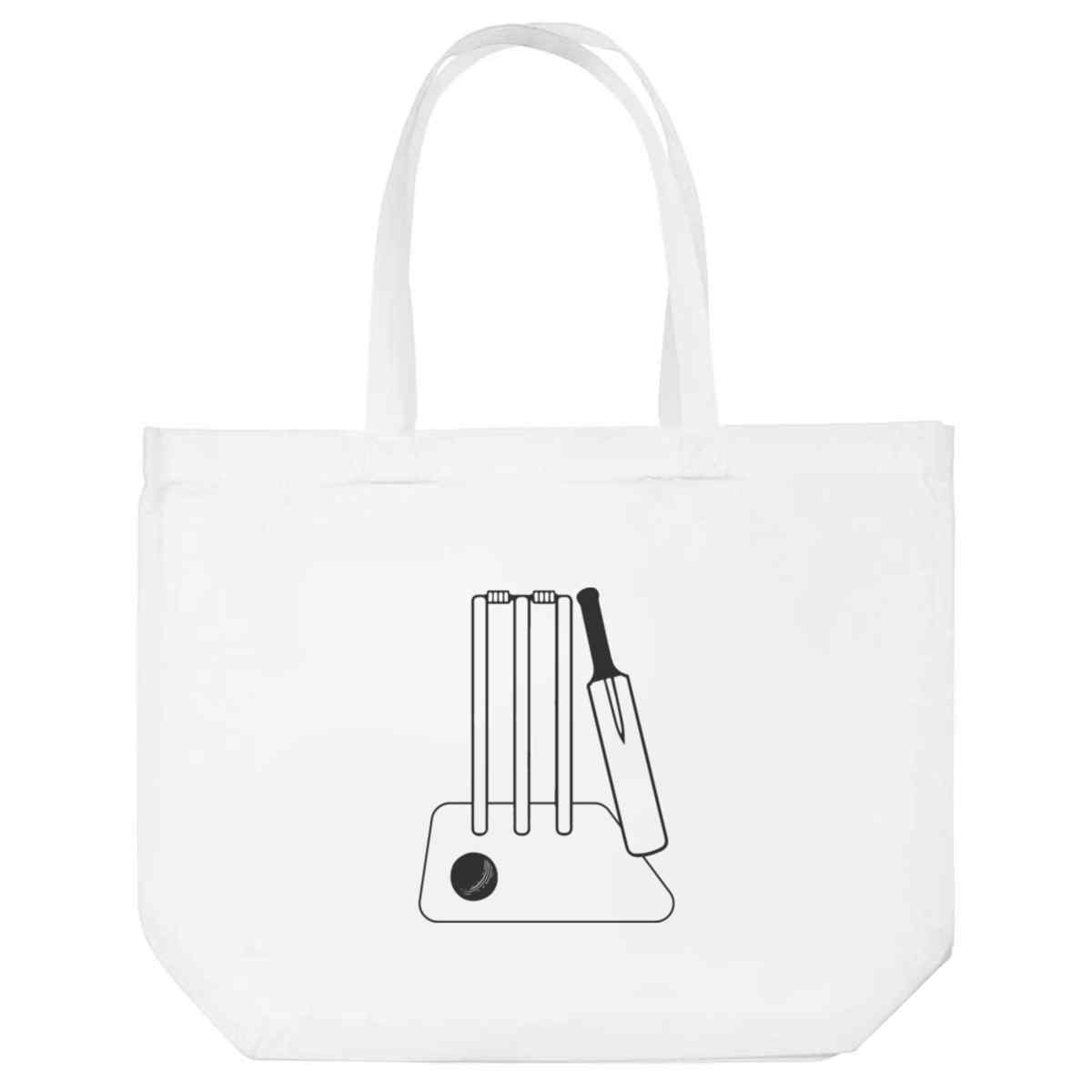 'Cricket Pitch Essentials' Tote Shopping Bag For Life (BG00083752)