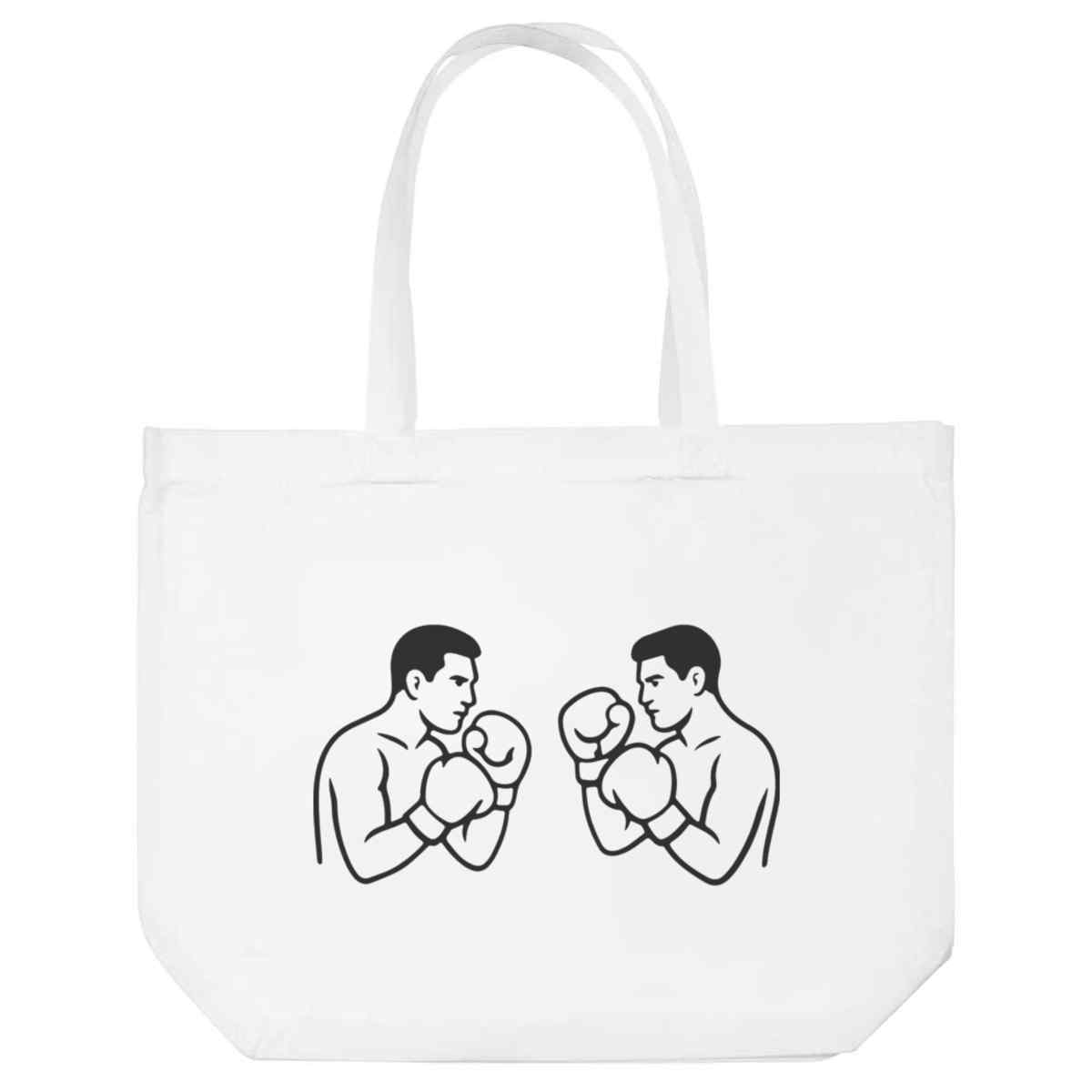 'Boxing Face Off' Tote Shopping Bag For Life (BG00084635)