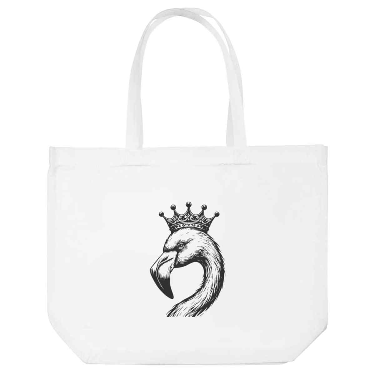 'Flamingo Wearing Crown' Tote Shopping Bag For Life (BG00085226)