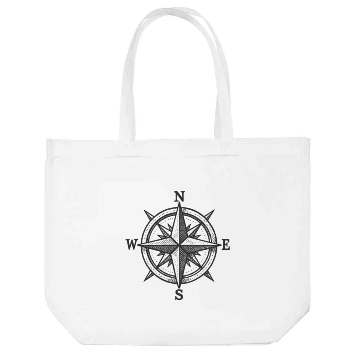 'Single Compass' Tote Shopping Bag For Life (BG00091511)