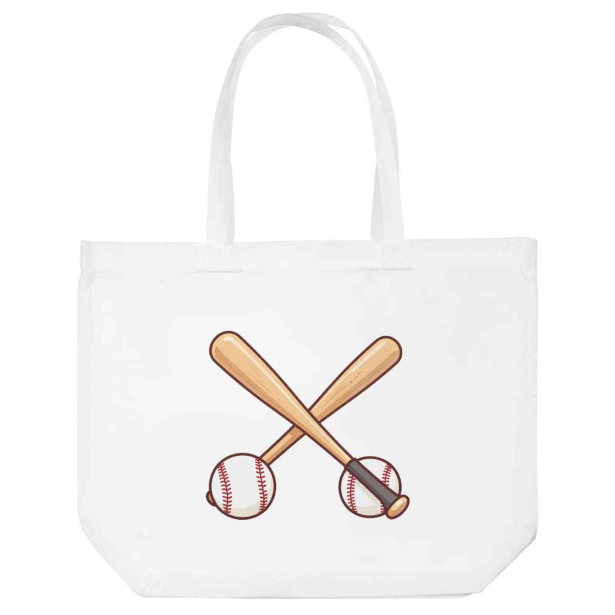 'Crossed Baseball Bats' Tote Shopping Bag For Life (BG00091571)