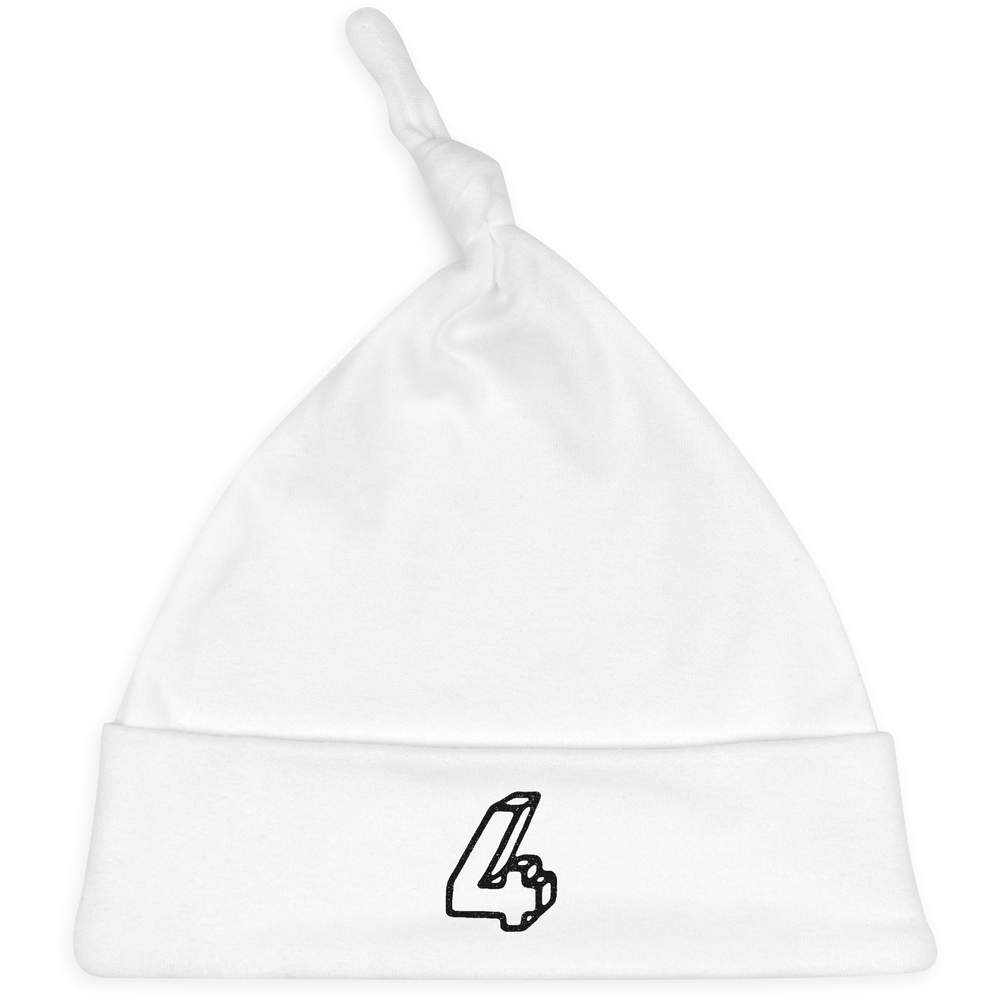 'Number 4' Baby Beanie Hat (BH00006182)