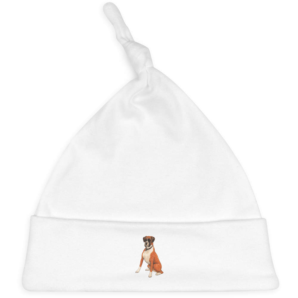 'Boxer Dog' Baby Beanie Hat (BH00006893)
