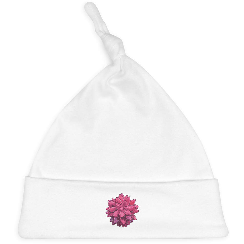 'Pink Succulent' Baby Beanie Hat (BH00010729)
