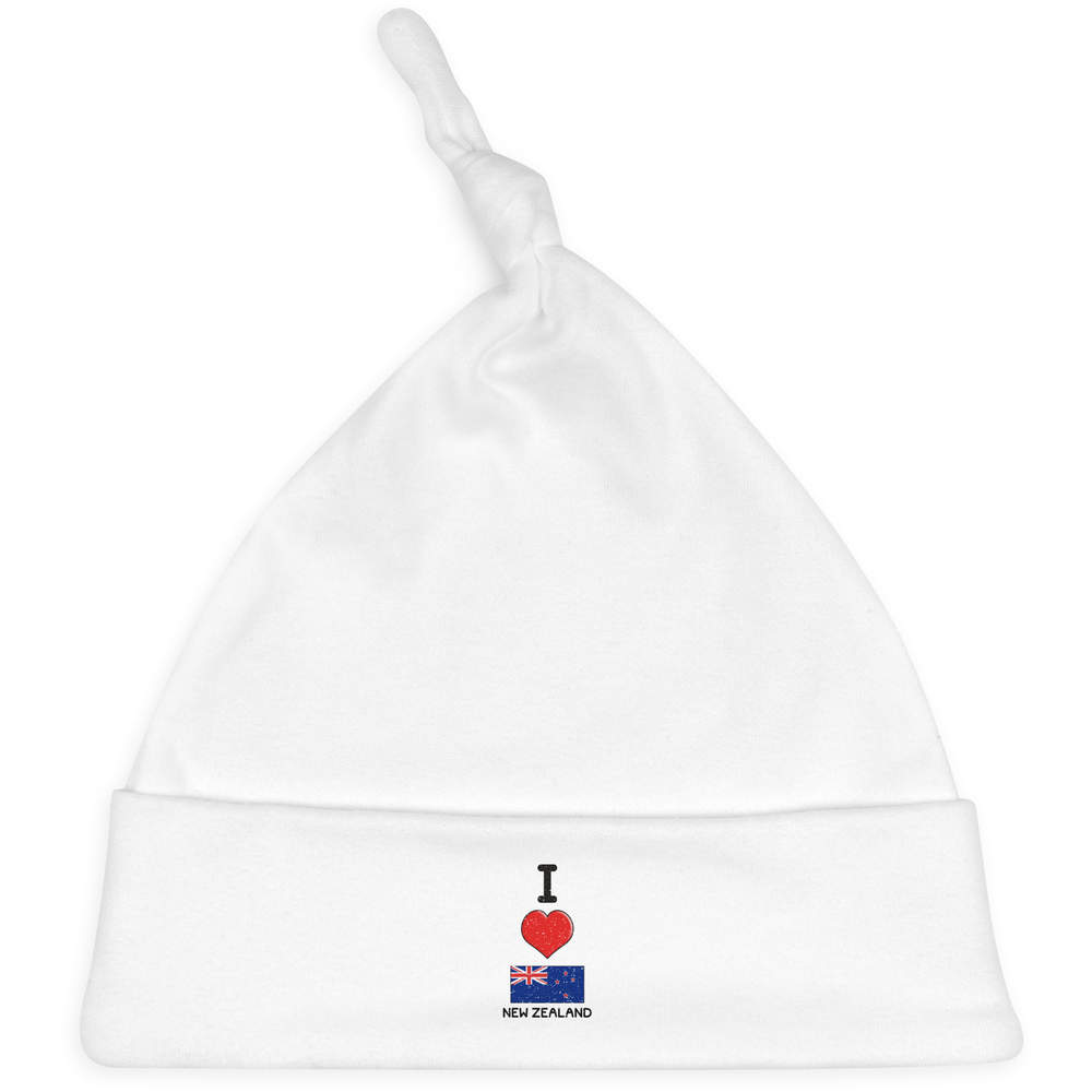 'I Love New Zealand' Baby Beanie Hat (BH00015647)