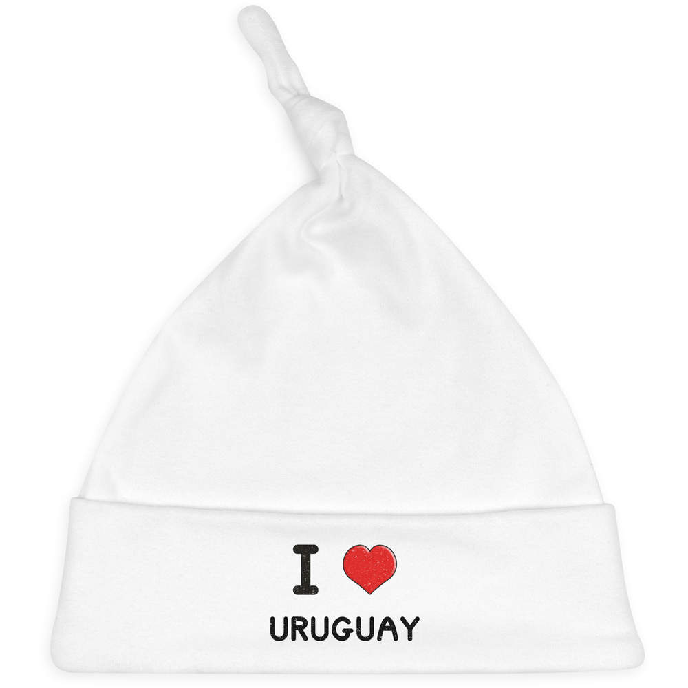 'I Love Uruguay' Baby Beanie Hat (BH00019304)