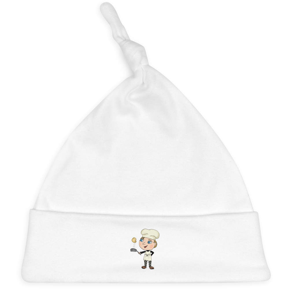 'Chef Flipping Pancake' Baby Beanie Hat (BH00023756)