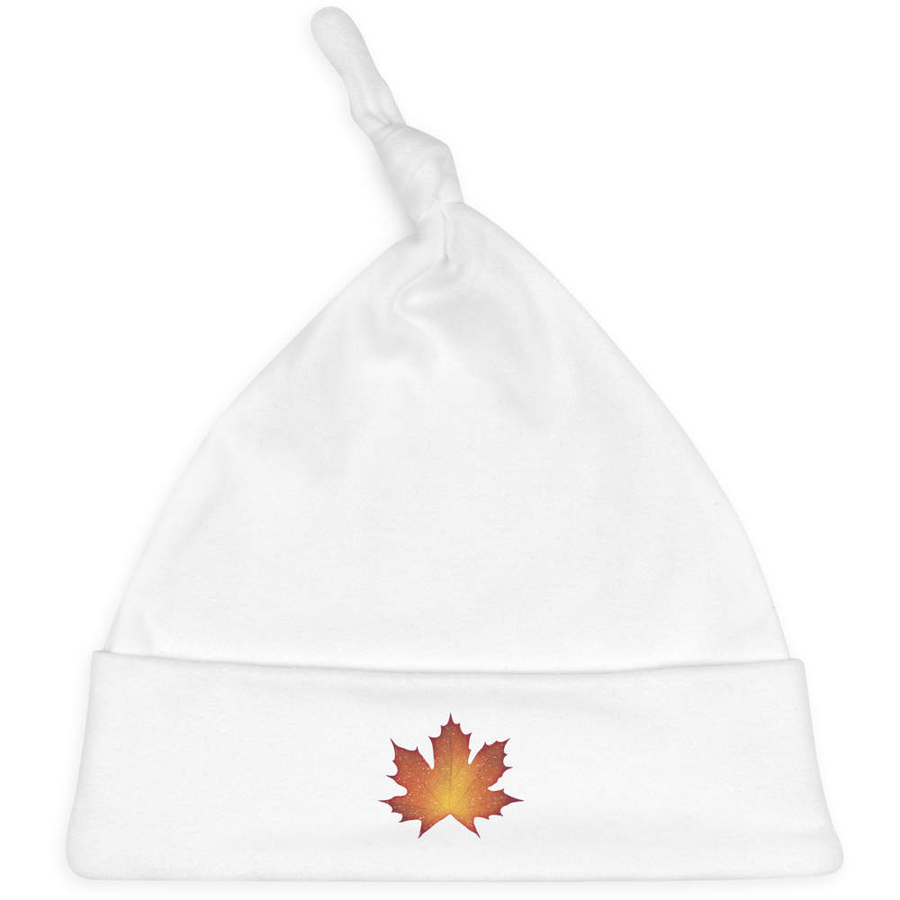 'Autumn Maple Leaf' Baby Beanie Hat (BH00023972)