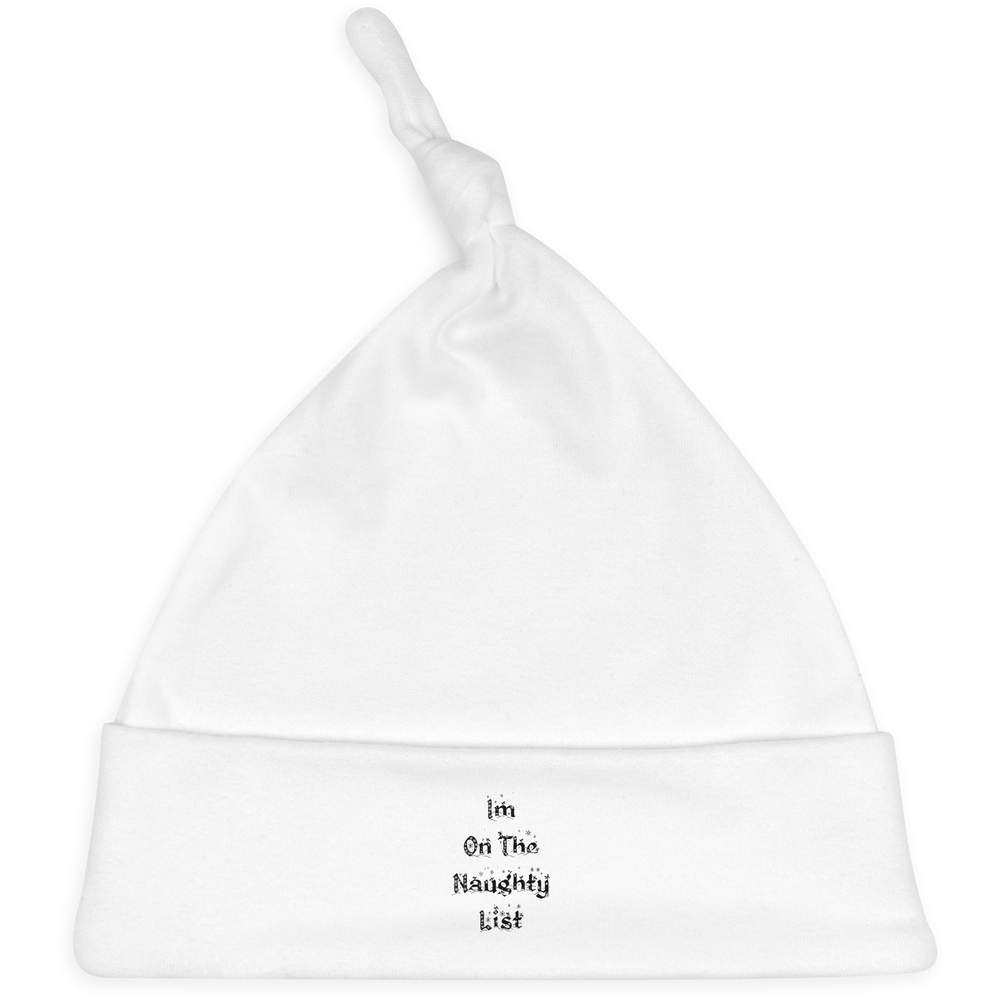 'Im On The Naughty List' Baby Beanie Hat (BH00024375)