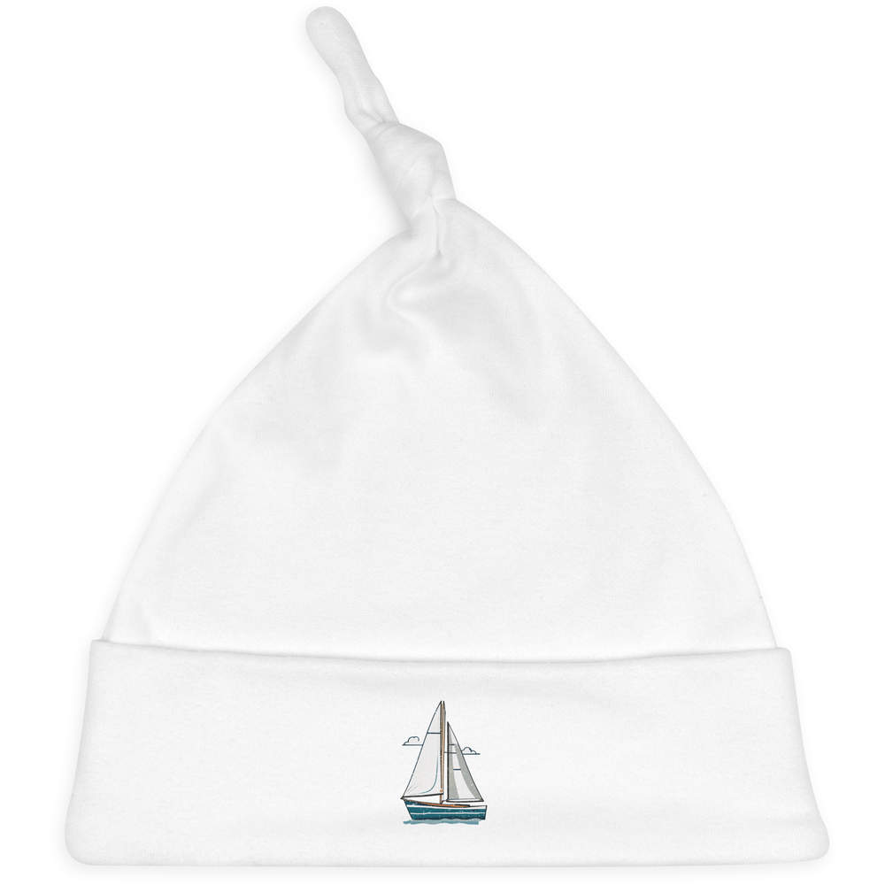'Sailboat On The Water' Baby Beanie Hat (BH00026098)