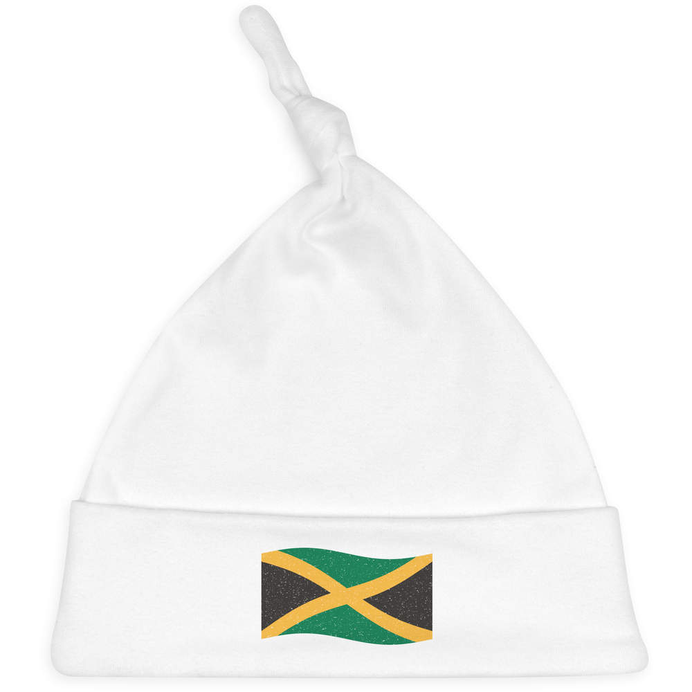 'Waving Jamaican Flag' Baby Beanie Hat (BH00026253)