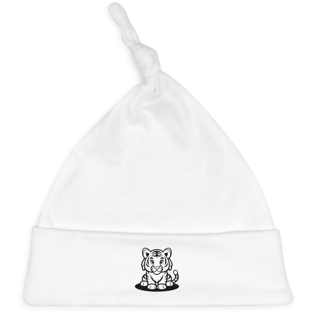 'Cute Tiger Sitting' Baby Beanie Hat (BH00027393)